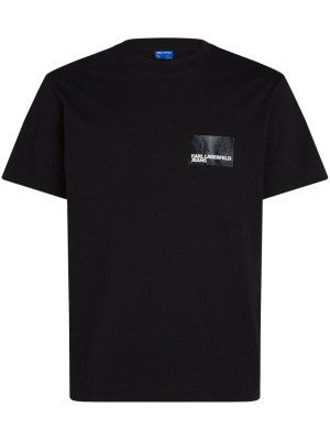 

Logo-patch organic cotton T-shirt, Karl Lagerfeld Jeans Logo-patch organic cotton T-shirt