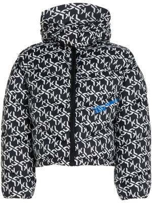

Monogram-pattern puffer jacket, Karl Lagerfeld Jeans Monogram-pattern puffer jacket
