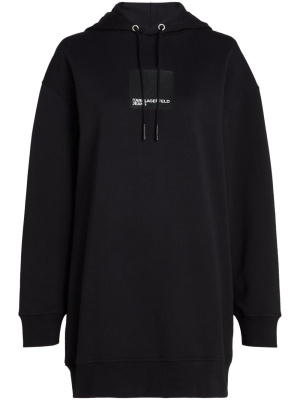 

Logo-patch hooded minidress, Karl Lagerfeld Jeans Logo-patch hooded minidress