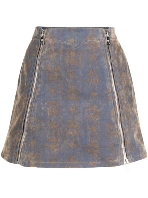 

Velvet denim skirt, MCM Velvet denim skirt