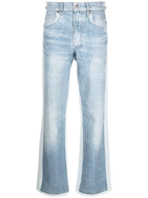 

Two-tone straight-leg jeans, Victoria Beckham Two-tone straight-leg jeans