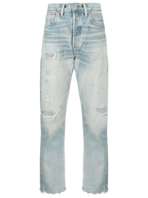 

Distressed-effect boyfriend jeans, Ralph Lauren RRL Distressed-effect boyfriend jeans