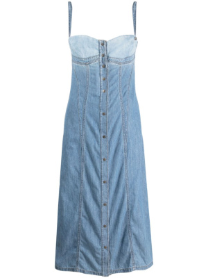 

De-Dressy sleeveless denim midi dress, Diesel De-Dressy sleeveless denim midi dress