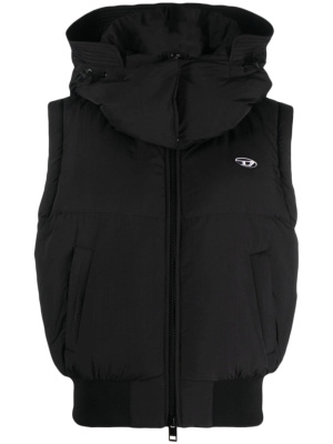 

Detachable-hood padded gilet, Diesel Detachable-hood padded gilet