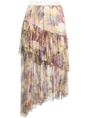 

Lyrical asymmetric midi skirt, ZIMMERMANN Lyrical asymmetric midi skirt