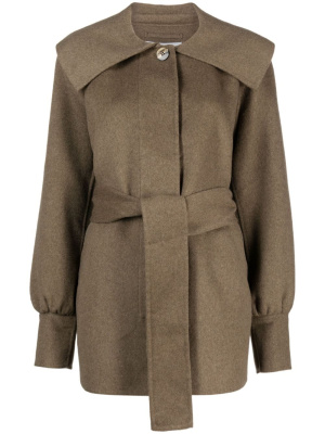 

Recycled wool-blend jacket, GANNI Recycled wool-blend jacket