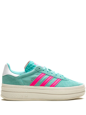 

Gazelle "Flash Aqua / Lucid Pink" platform sneakers, Adidas Gazelle "Flash Aqua / Lucid Pink" platform sneakers