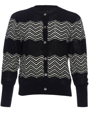 

Club chevron-pattern cardigan, ERES Club chevron-pattern cardigan