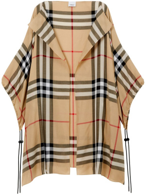 

Check-pattern cotton cape, Burberry Check-pattern cotton cape