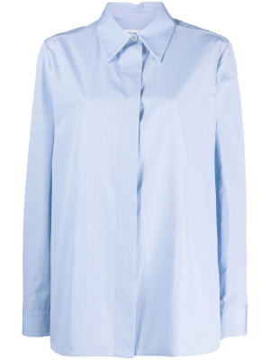 

Concealed-fastening striped cotton shirt, Jil Sander Concealed-fastening striped cotton shirt