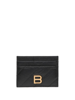 

Logo-plaque leather cardholder, Balenciaga Logo-plaque leather cardholder