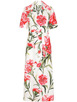 

Floral-print shirt dress, Dolce & Gabbana Floral-print shirt dress