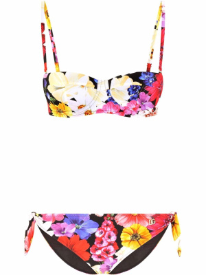 

Floral-print balconette bikini, Dolce & Gabbana Floral-print balconette bikini