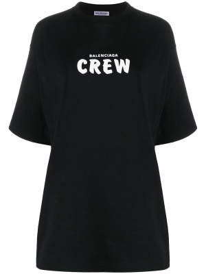 

Logo-print cotton T-shirt, Balenciaga Logo-print cotton T-shirt