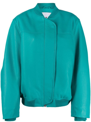 

Leather oversized bomber jacket, REMAIN Leather oversized bomber jacket