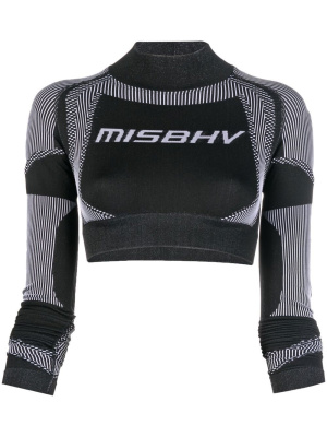 

Logo-print cropped top, MISBHV Logo-print cropped top