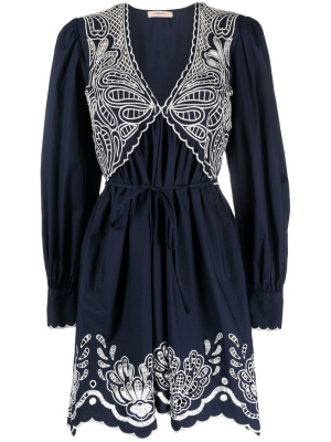 

Broderie-anglaise mini dress, TWINSET Broderie-anglaise mini dress