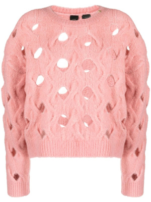 

Cable knit cut-out jumper, PINKO Cable knit cut-out jumper