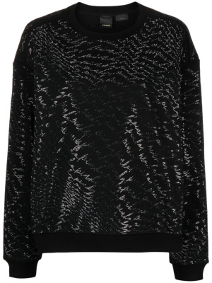 

Crystal-embellished crew-neck sweatshirt, PINKO Crystal-embellished crew-neck sweatshirt