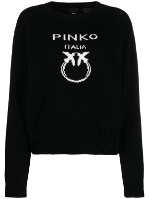 

Logo intarsia-knit jumper, PINKO Logo intarsia-knit jumper