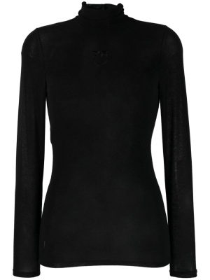 

High neck semi-sheer top, PINKO High neck semi-sheer top