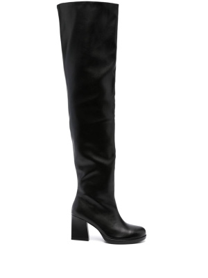 

Faux-leather knee-high boots, PINKO Faux-leather knee-high boots