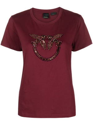 

Love Bids-beaded T-shirt, PINKO Love Bids-beaded T-shirt