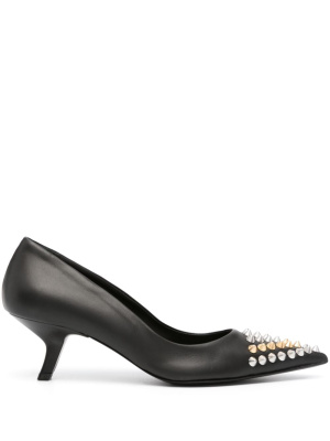 

45mm spike-embellished leather pumps, PINKO 45mm spike-embellished leather pumps