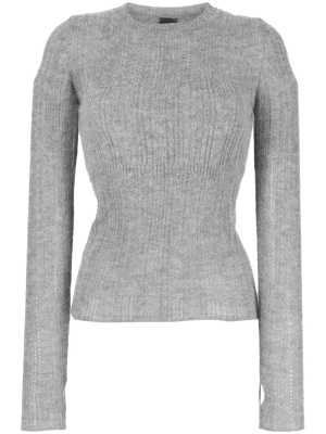 

Semi-sheer crew-neck sweatshirt, PINKO Semi-sheer crew-neck sweatshirt