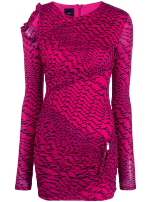 

Logo-print mini dress, PINKO Logo-print mini dress
