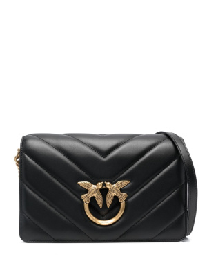 

Love quilted leather shoulder bag, PINKO Love quilted leather shoulder bag