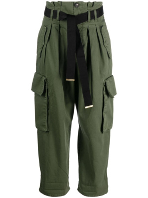 

High-waisted cropped cargo trousers, PINKO High-waisted cropped cargo trousers