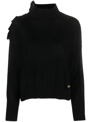 

Ruffle-detail roll-neck jumper, PINKO Ruffle-detail roll-neck jumper