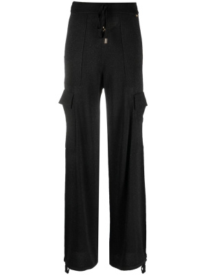 

Metallic-threading high-waisted trousers, PINKO Metallic-threading high-waisted trousers