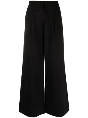 

Box-pleat cotton palazzo pants, PINKO Box-pleat cotton palazzo pants