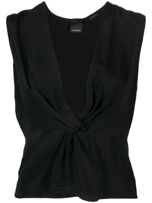 

Knot-detailing sleeveless top, PINKO Knot-detailing sleeveless top