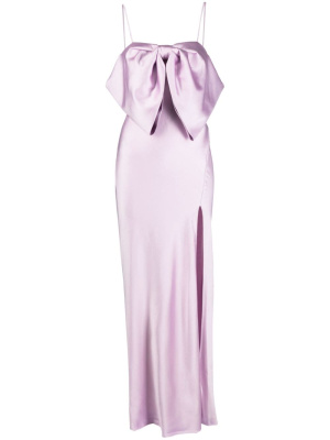 

Bow-detail satin maxi dress, PINKO Bow-detail satin maxi dress