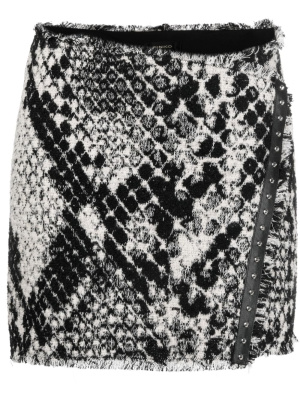 

Snake-effect jacquard wrap skirt, PINKO Snake-effect jacquard wrap skirt