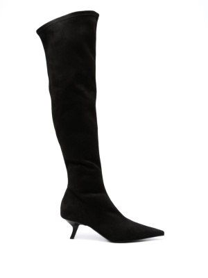 

65mm knee-high suede boots, PINKO 65mm knee-high suede boots
