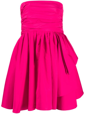 

Gathered-detail strapless dress, PINKO Gathered-detail strapless dress