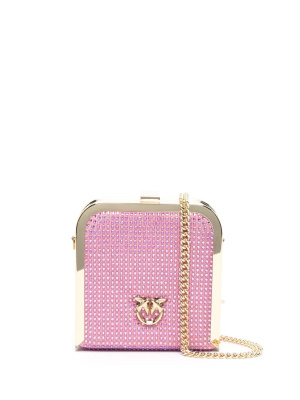 

Mini rhinestone clutch bag, PINKO Mini rhinestone clutch bag