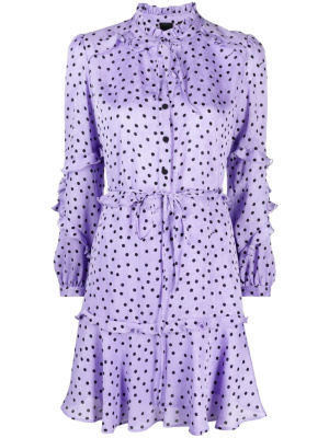 

Floral and polka dot-print minidress, PINKO Floral and polka dot-print minidress