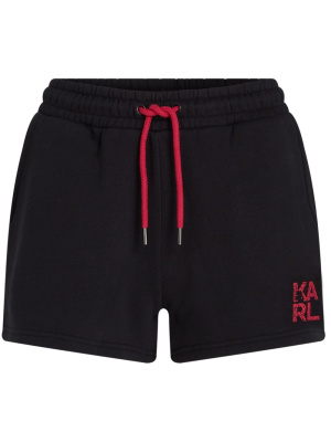 

Logo-print track shorts, Karl Lagerfeld Logo-print track shorts