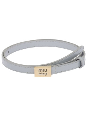 

Logo cut-out buckle belt, Miu Miu Logo cut-out buckle belt