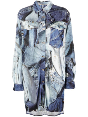 

Graphic-print long-sleeve shirt, MOSCHINO JEANS Graphic-print long-sleeve shirt
