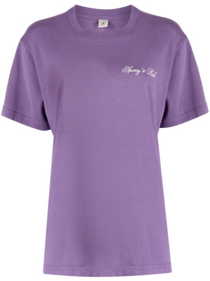 

Logo-print cotton T-shirt, Sporty & Rich Logo-print cotton T-shirt