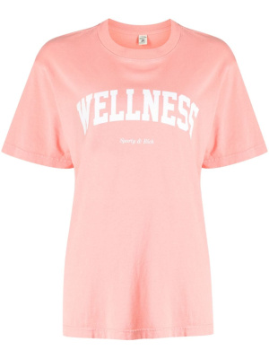 

Logo-print cotton T-shirt, Sporty & Rich Logo-print cotton T-shirt