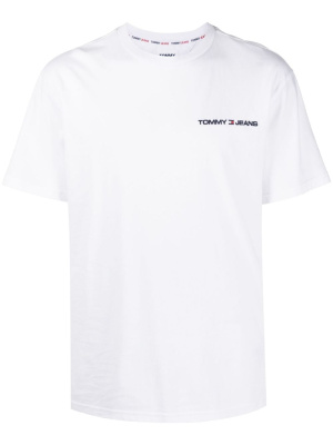 

Logo-embroidered cotton T-shirt, Tommy Jeans Logo-embroidered cotton T-shirt