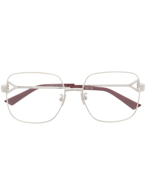 

Slim square-frame glasses, Bottega Veneta Eyewear Slim square-frame glasses