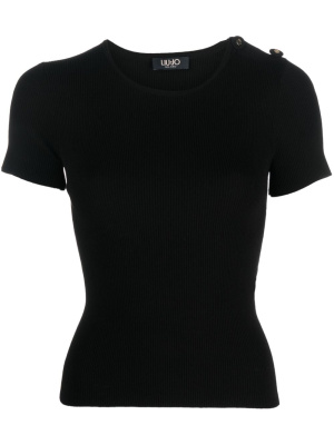 

Short-sleeve ribbed-knit top, LIU JO Short-sleeve ribbed-knit top